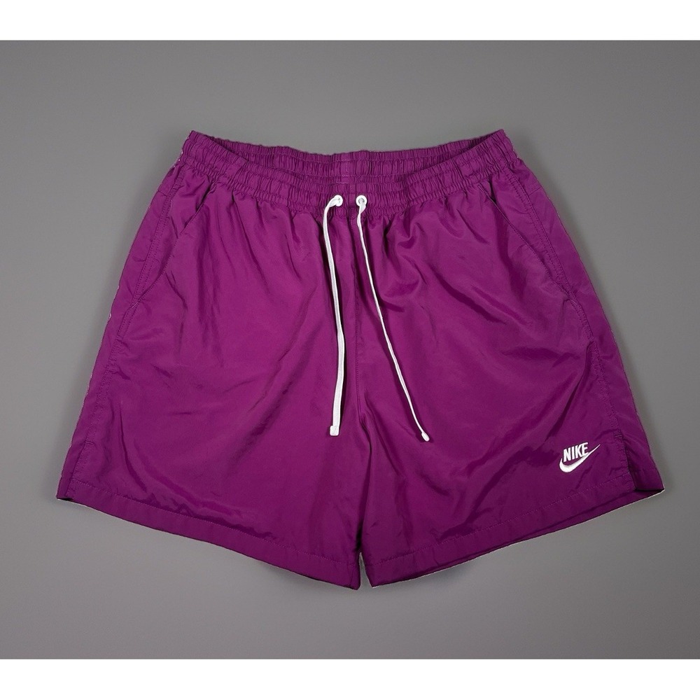 Nike Mens XL Club Woven Flow Shorts Purple Magenta Lined Athletic Gym AR2382-603